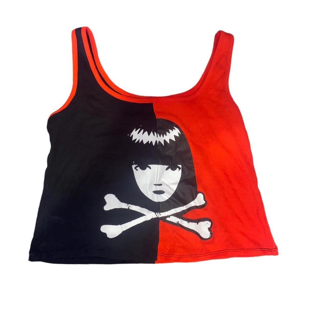 ⛓️🖤Emily the strange cropped tank top from hot topic never worn